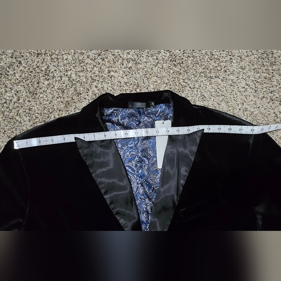 Thwei Black Velvet Blazer Sport Jacket Size 3XL NWT - Picture 7 of 10
